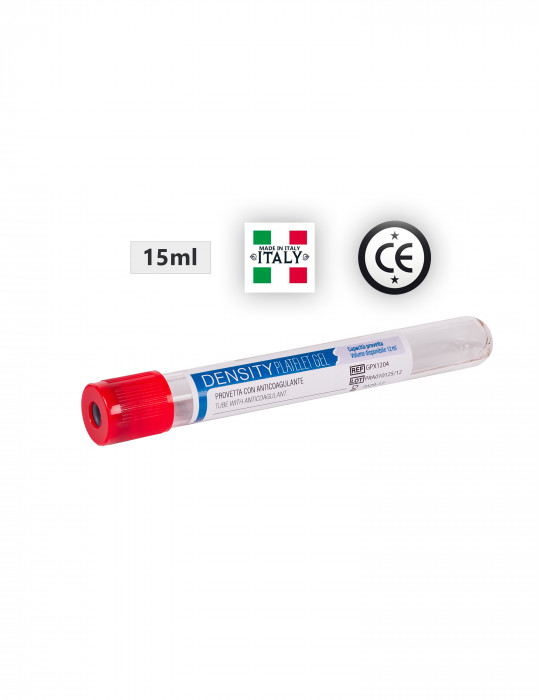 2 Tubes PRP de 15ml sans anticoagulant