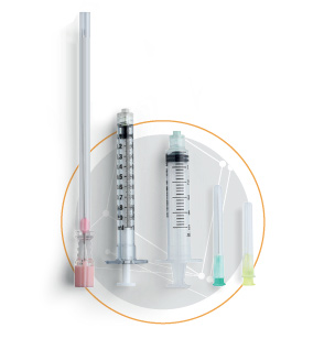 2 sterile syringues and 3 sterile needles